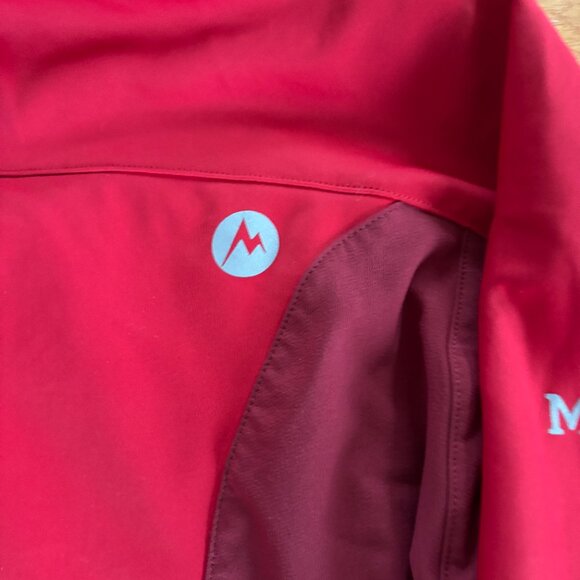 Marmot Windstopper‎ GoreTex Jacket Mens L Softshell Rain Coat Logo Outdoor Red - Picture 4 of 16